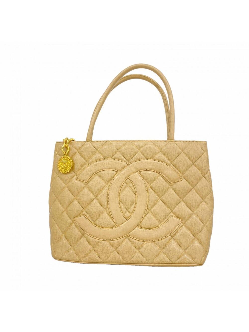 Chanel Medallion Tote Quilted Caviar #310830C17B